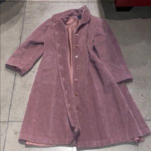 Bern & Mort Vintage Alpaca mauve Wool Trench Coat